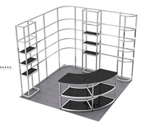 T3 Modular Aluminum Alloy Portable Folding Display Stand, Reusable Quick-Assembly Special Exhibition Booth, Eco-Frien... 5