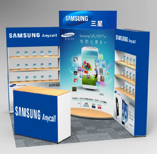 T3 Modular Aluminum Alloy Portable Folding Display Stand, Reusable Quick-Assembly Special Exhibition Booth, Eco-Frien...