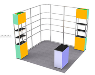 T3 Modular Aluminum Alloy Portable Folding Display Stand, Reusable Quick-Assembly Special Exhibition Booth, Eco-Frien... 4