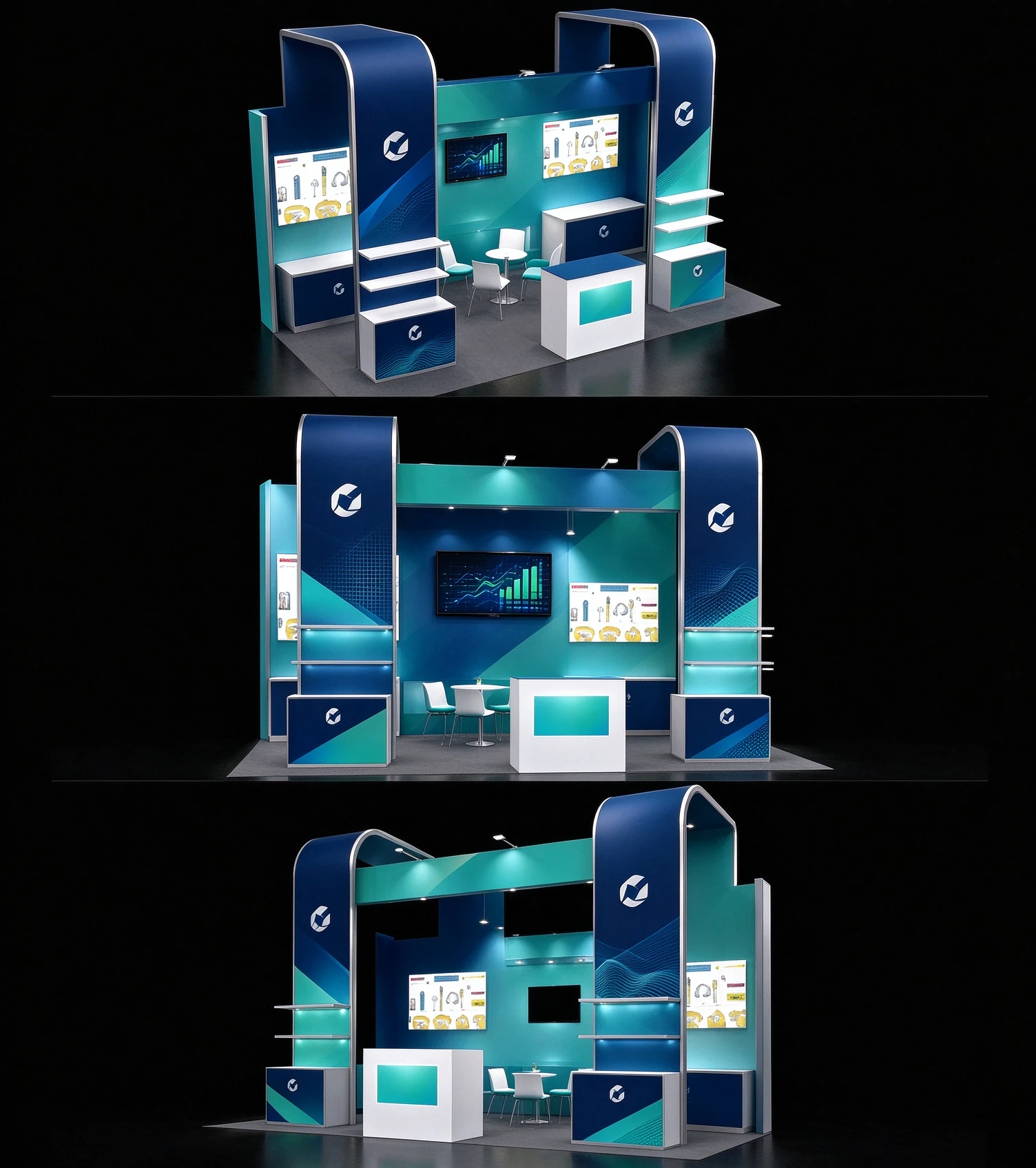 Fast62 Aluminum Fabric Frame System | Professional Modular Trade Show Booth Display Frame for Exhibition