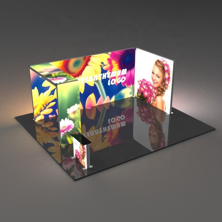 How to choose a 10×10ft (3×3m) SEG Fabric Light Box Booth with Reception Counter? Who is it suitable for, and who is it not suitable for?
