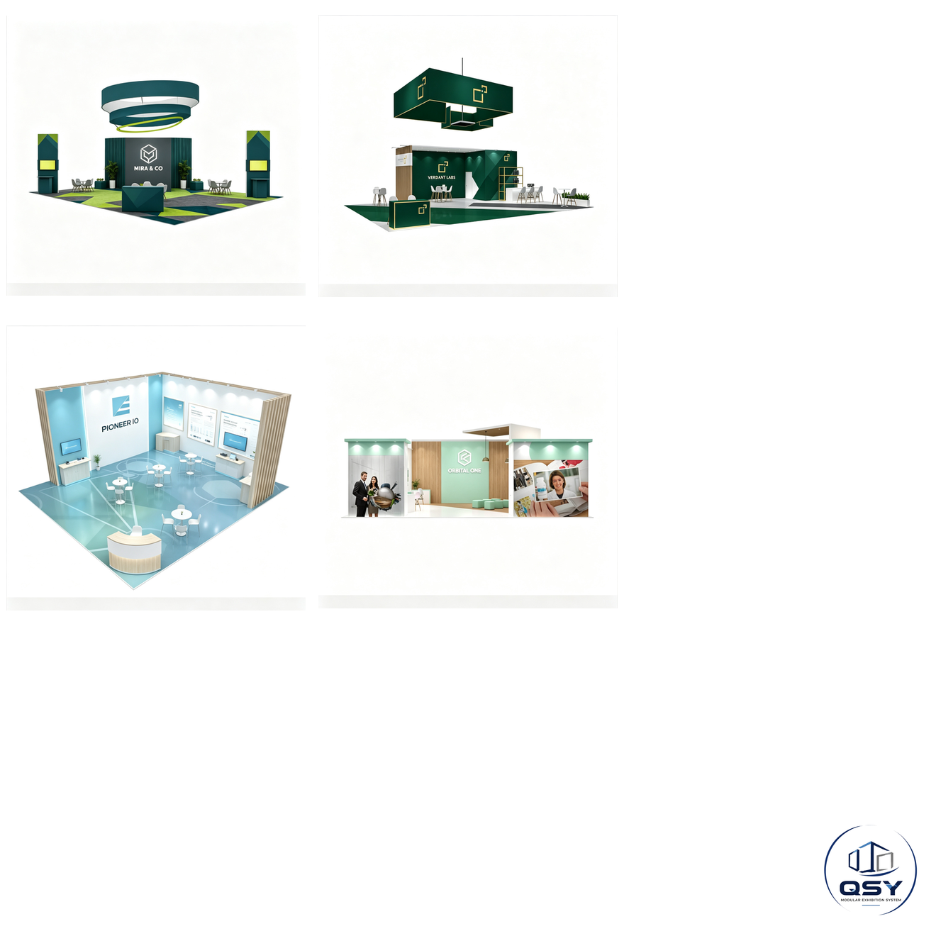 30×40ft New‑Style Modular Trade Show Booth |QSY Modular Exhibition System Reusable Aluminum Exhibition Display System... 3