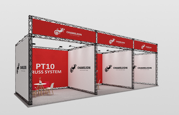 Custom Modular Truss Trade Show Booth | Tool-Free Quick Assembly Portable Exhibition System - Trade shows 3