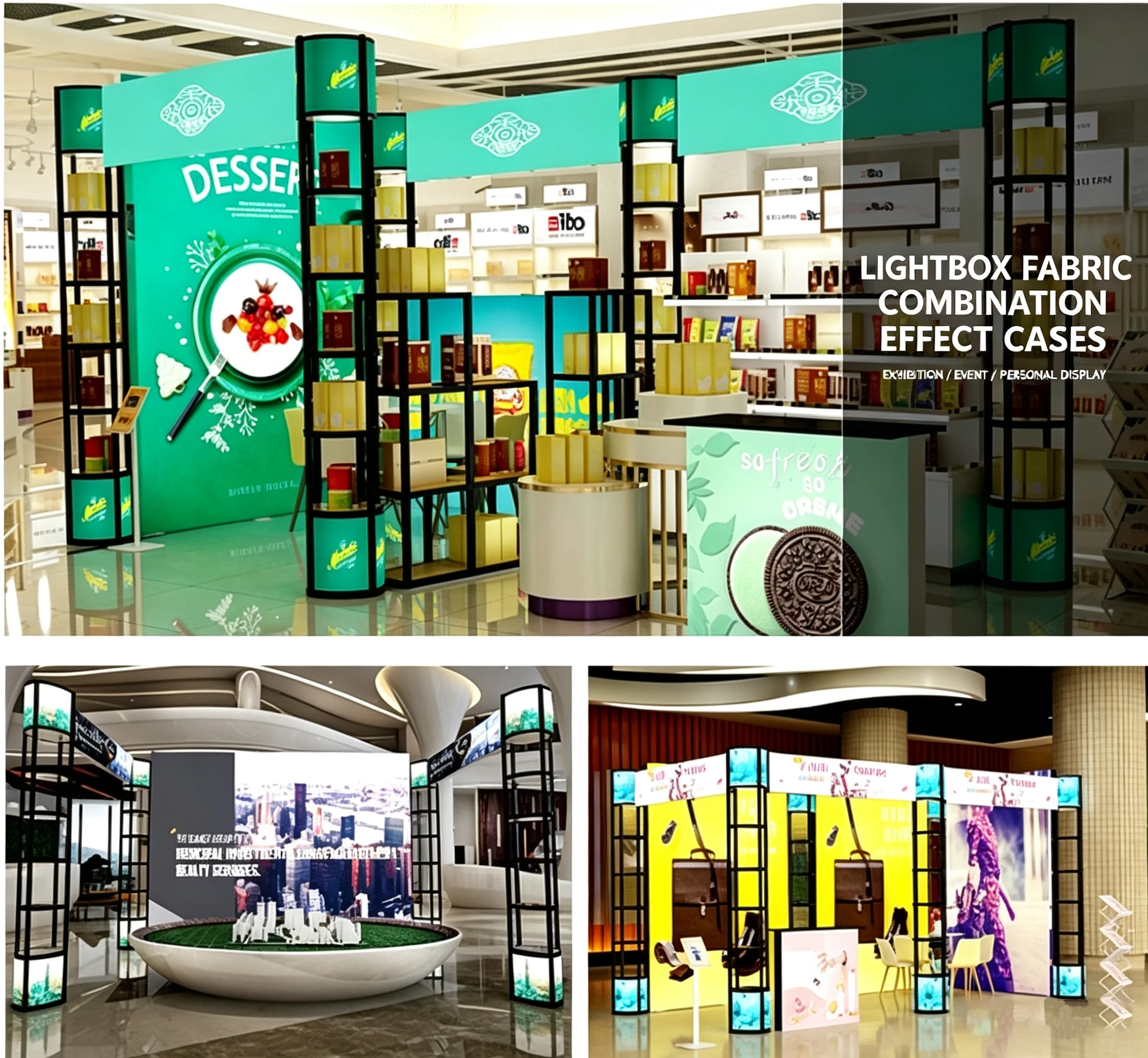 Customizable Portable Exhibition Light Box Stand | Tool-Free Modular Display System for Trade Shows，1-Hour Quick Setu... 3