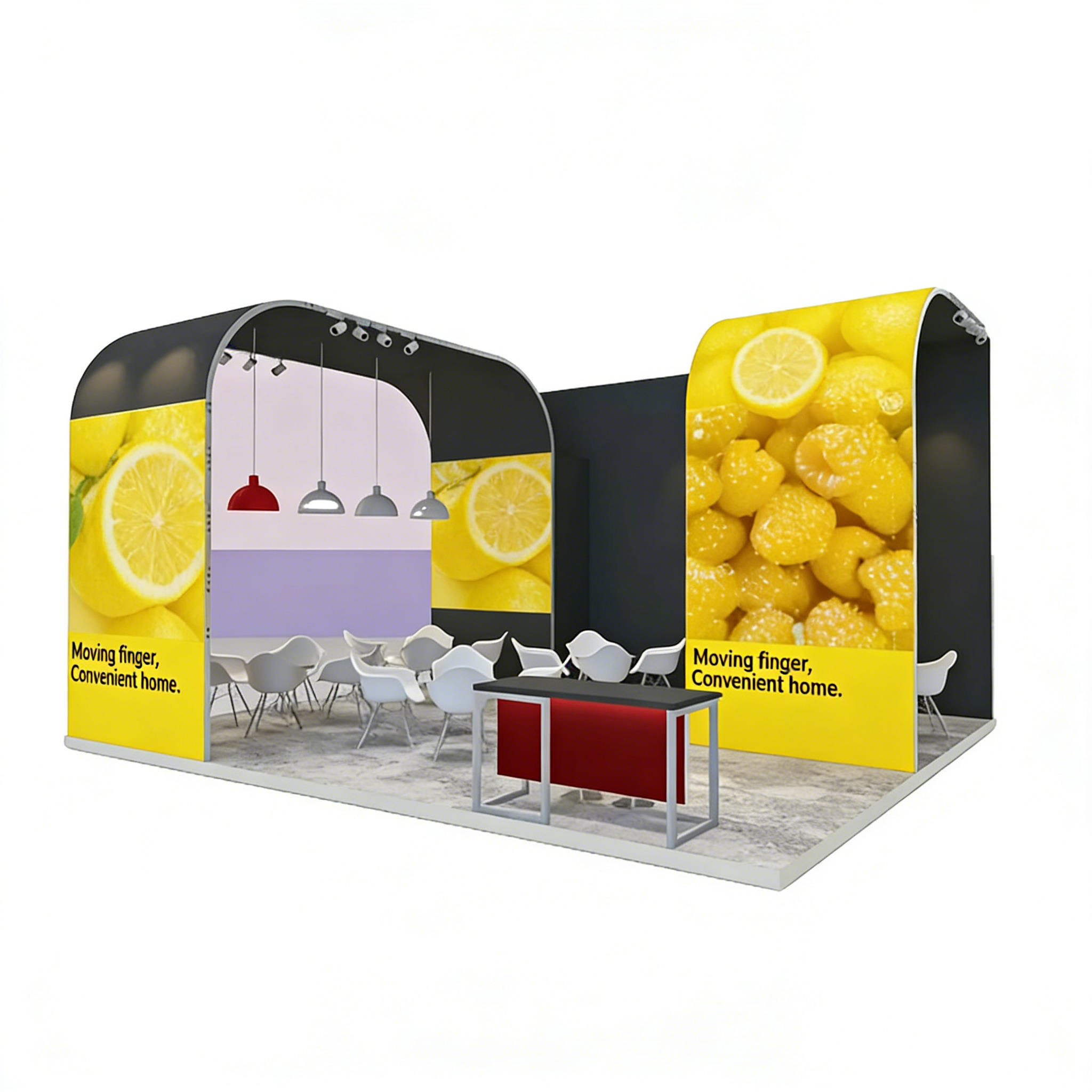 Fast62 Aluminum Fabric Frame System | Minimalist Modular Trade Show Booth Display Frame for Exhibition