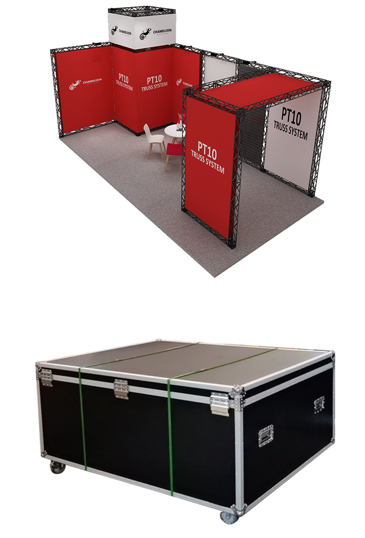 Custom Modular Truss Trade Show Booth | Tool-Free Quick Assembly Portable Exhibition System - Trade shows 4