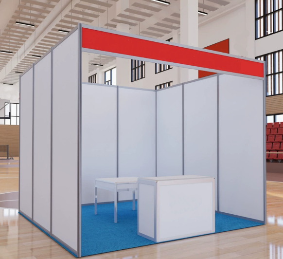 Modular Exhibition Booth Kit, Quick Disassemble Stable Reusable Standard Trade Show Display Stall, Custom Size Octago...