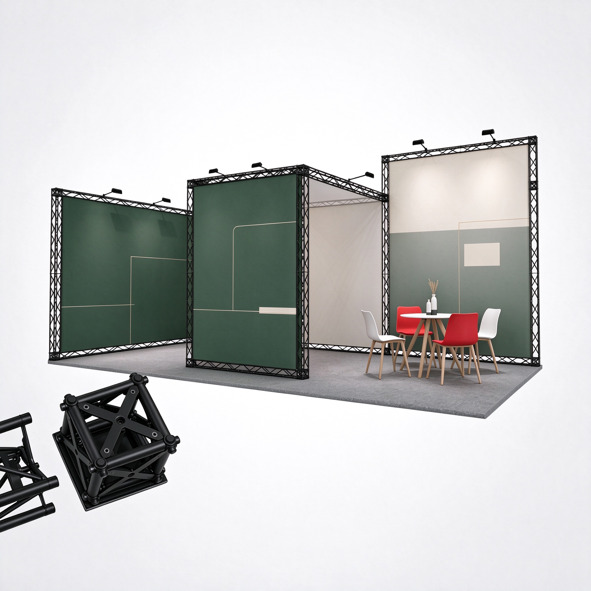 Modular SEG Lightbox Exhibition Booth System | Tool-Free Assembly Reusable Portable Display for Trade Shows, Expos &... 3