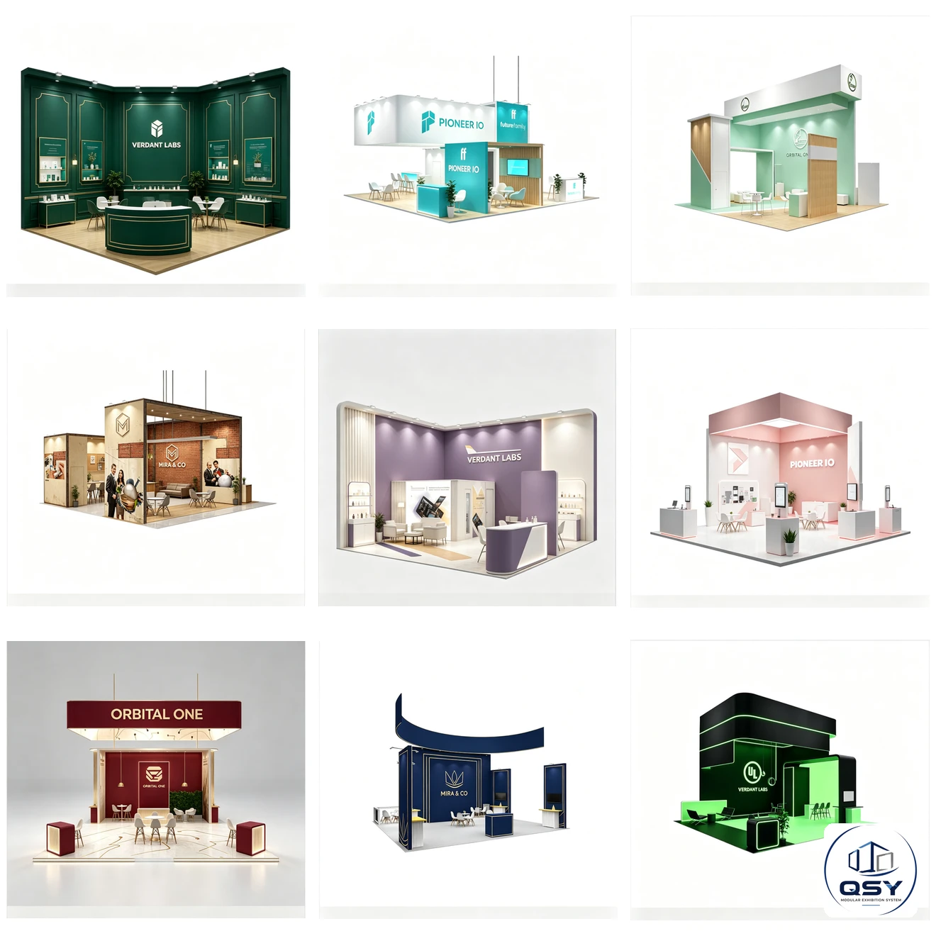 30×30ft New-Style Modular Trade Show Booth |QSY Modular Exhibition System Reusable Aluminum Exhibition Display System...
