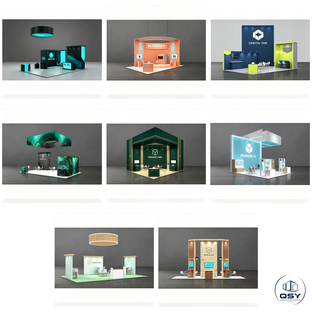 20×30ft New‑Style Modular Trade Show Booth |QSY Modular Exhibition System Reusable Aluminum Exhibition Display System... 5