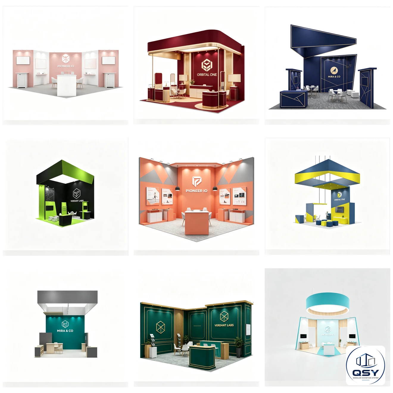 20×20ft New‑Style Modular Trade Show Booth |QSY Modular Exhibition System Reusable Aluminum Exhibition Display System... 2
