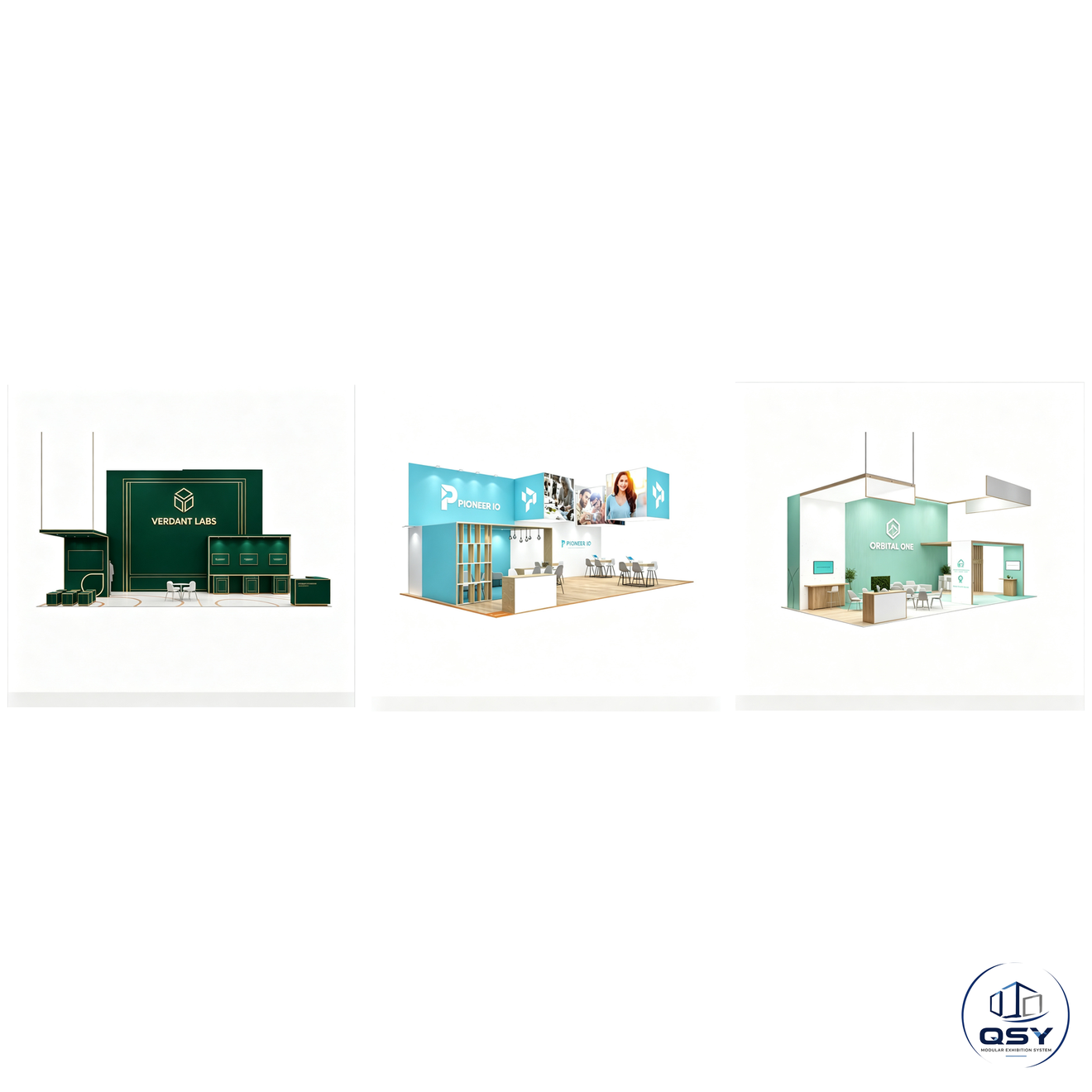 20×40ft New‑Style Modular Trade Show Booth |QSY Modular Exhibition System Reusable Aluminum Exhibition Display System... 2