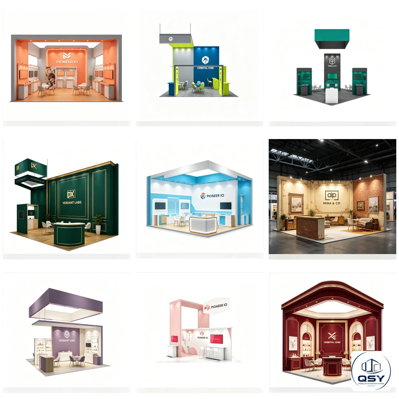 20×20ft New‑Style Modular Trade Show Booth |QSY Modular Exhibition System Reusable Aluminum Exhibition Display System... 5