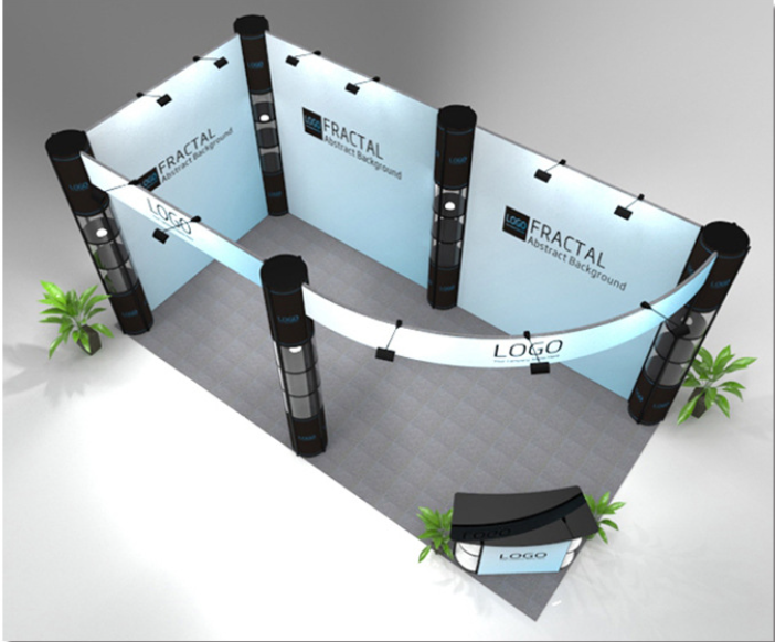 Portable Modular Aluminum Trade Show Booth | Foldable Quick Setup Exhibition Display Stand for Expo Events - Internat... 3