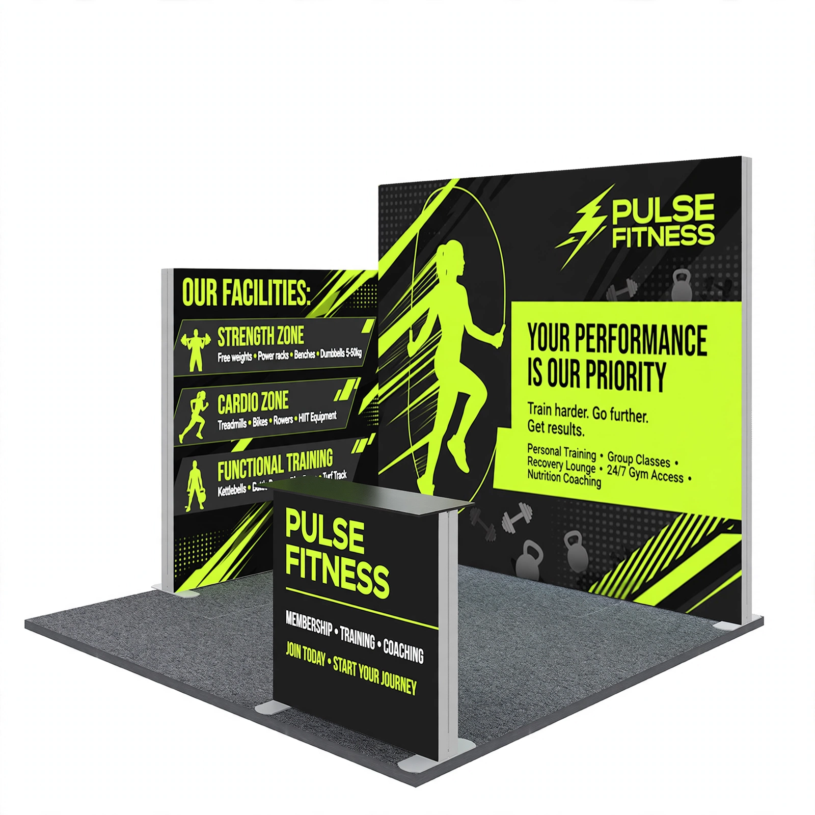 Portable Reusable Tool-Free Aluminum Frame LED Backlit Light Box Display for Trade Show Events - 展会展览解决方案 - Trade shows