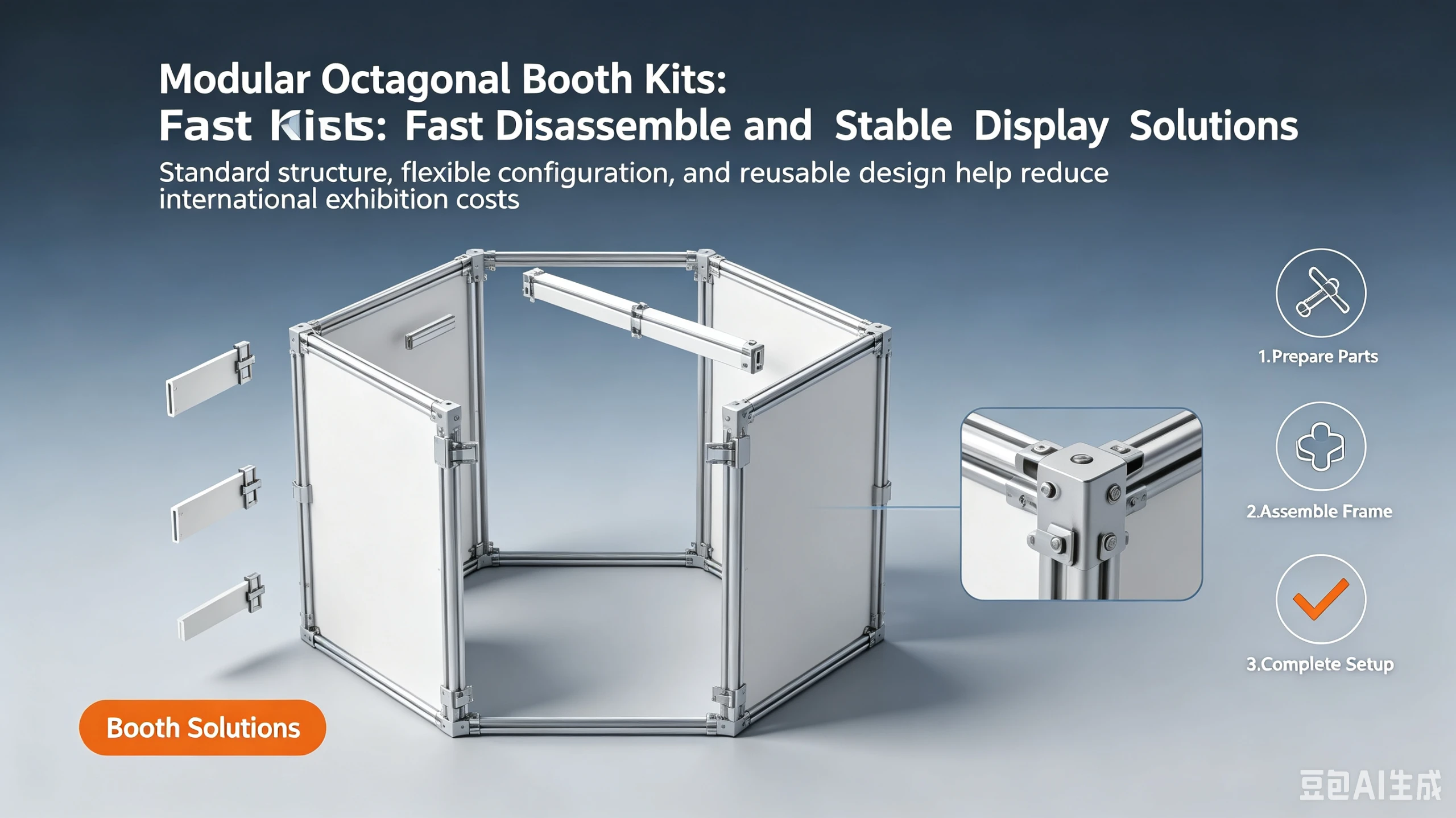 How to choose a Modular Exhibition Booth Kit, Quick Disassemble Stable Reusable Standard Trade Show Display Stall, Custom Size Octagon Aluminum Frame Booth for Large-Scale Exhibitions, Career Fairs & Hotel Events? Who is it suitable for, and who is it not suitable for?