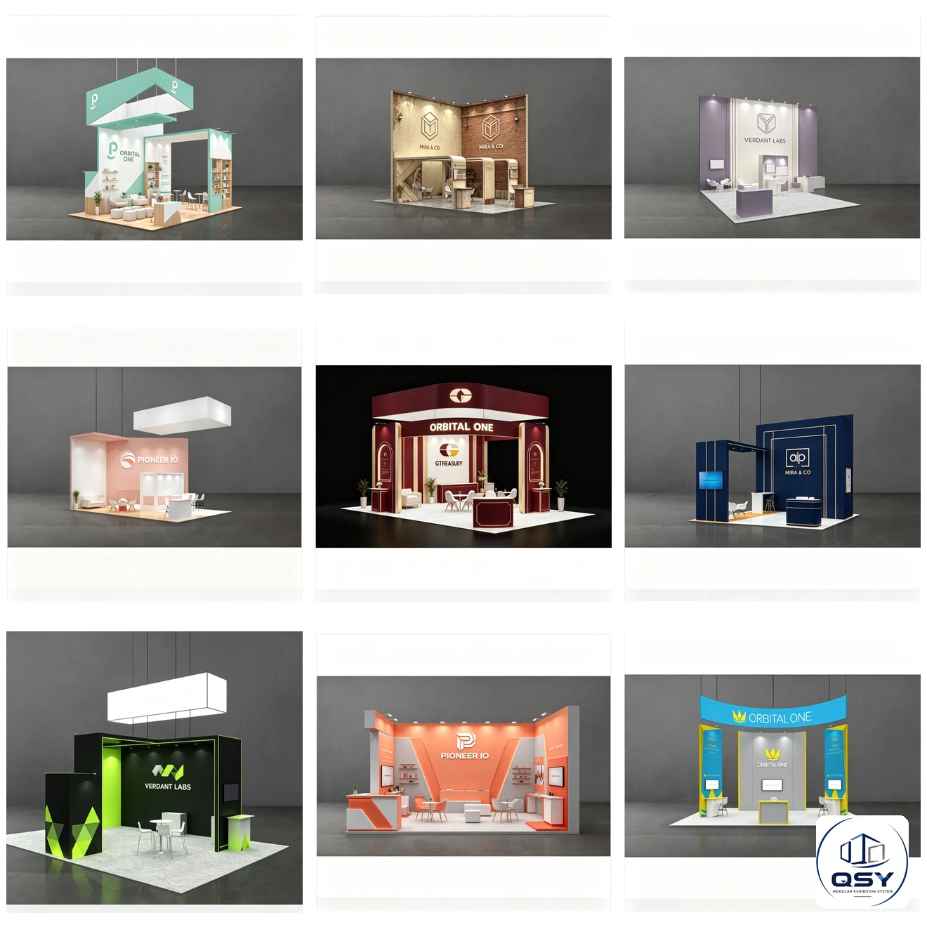 20×30ft New‑Style Modular Trade Show Booth |QSY Modular Exhibition System Reusable Aluminum Exhibition Display System... 3