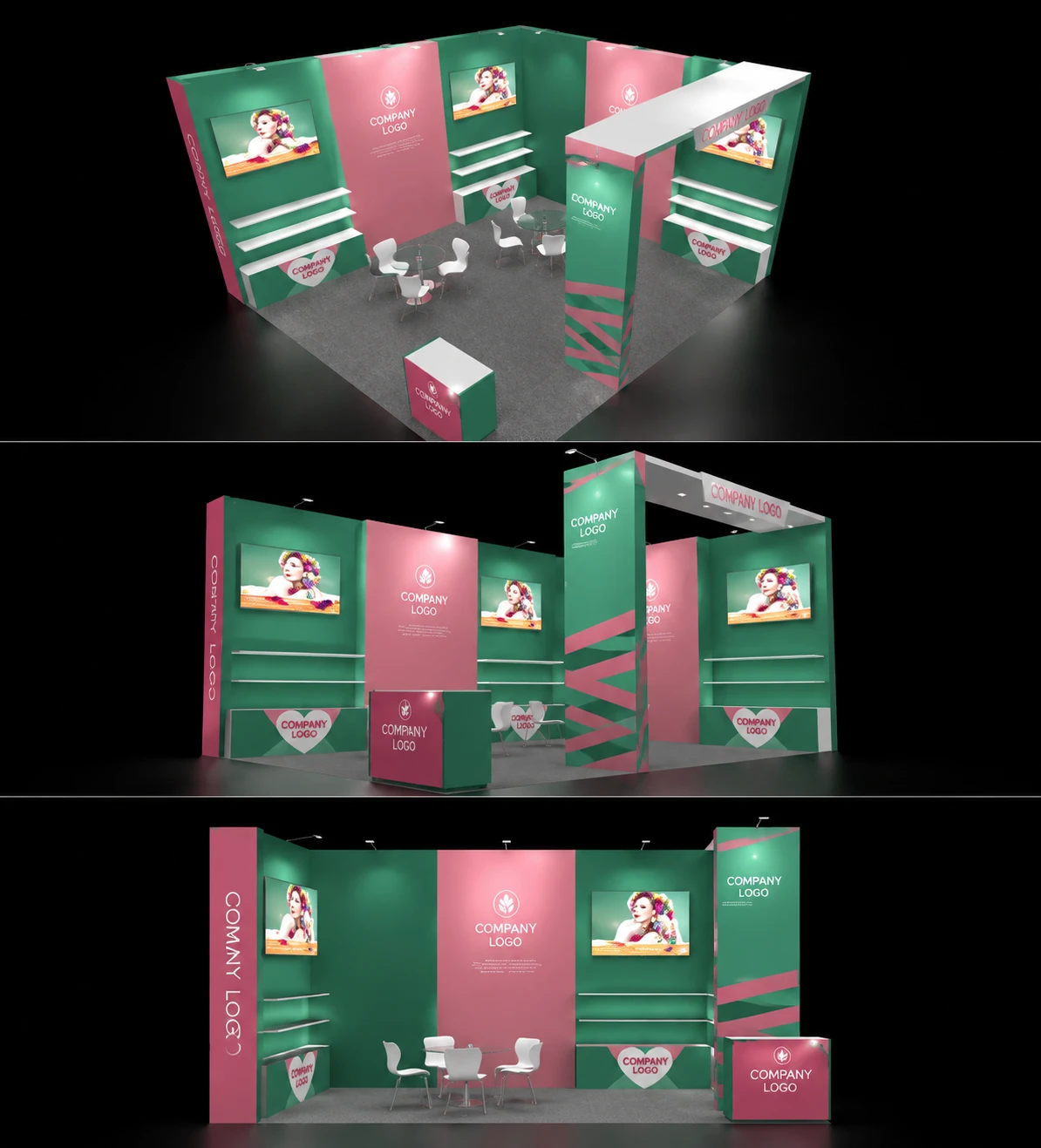 Fast62 Aluminum Fabric Frame System | Modular Trade Show Booth Display Frame for Exhibition - 各类行业展会 2