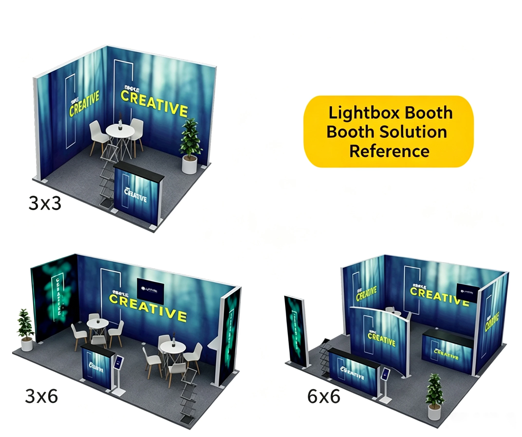 Customizable Portable Exhibition Light Box Stand | Tool-Free Modular Display System for Trade Shows，1-Hour Quick Setu... 4