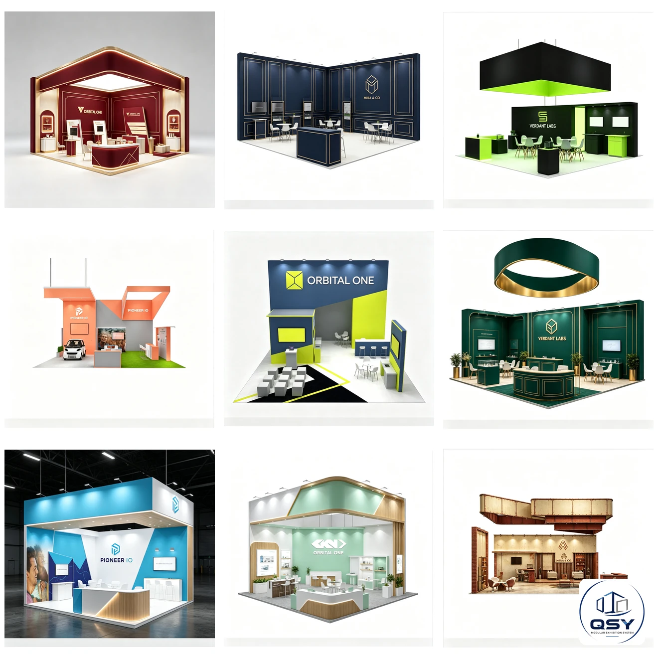 30×30ft New‑Style Modular Trade Show Booth |QSY Modular Exhibition System Reusable Aluminum Exhibition Display System... 3