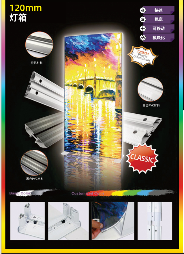 Portable Modular SEG Fabric Light Box Booth | Custom Backlit Trade Show Display for Exhibitions - 国际展会与行业展览 3