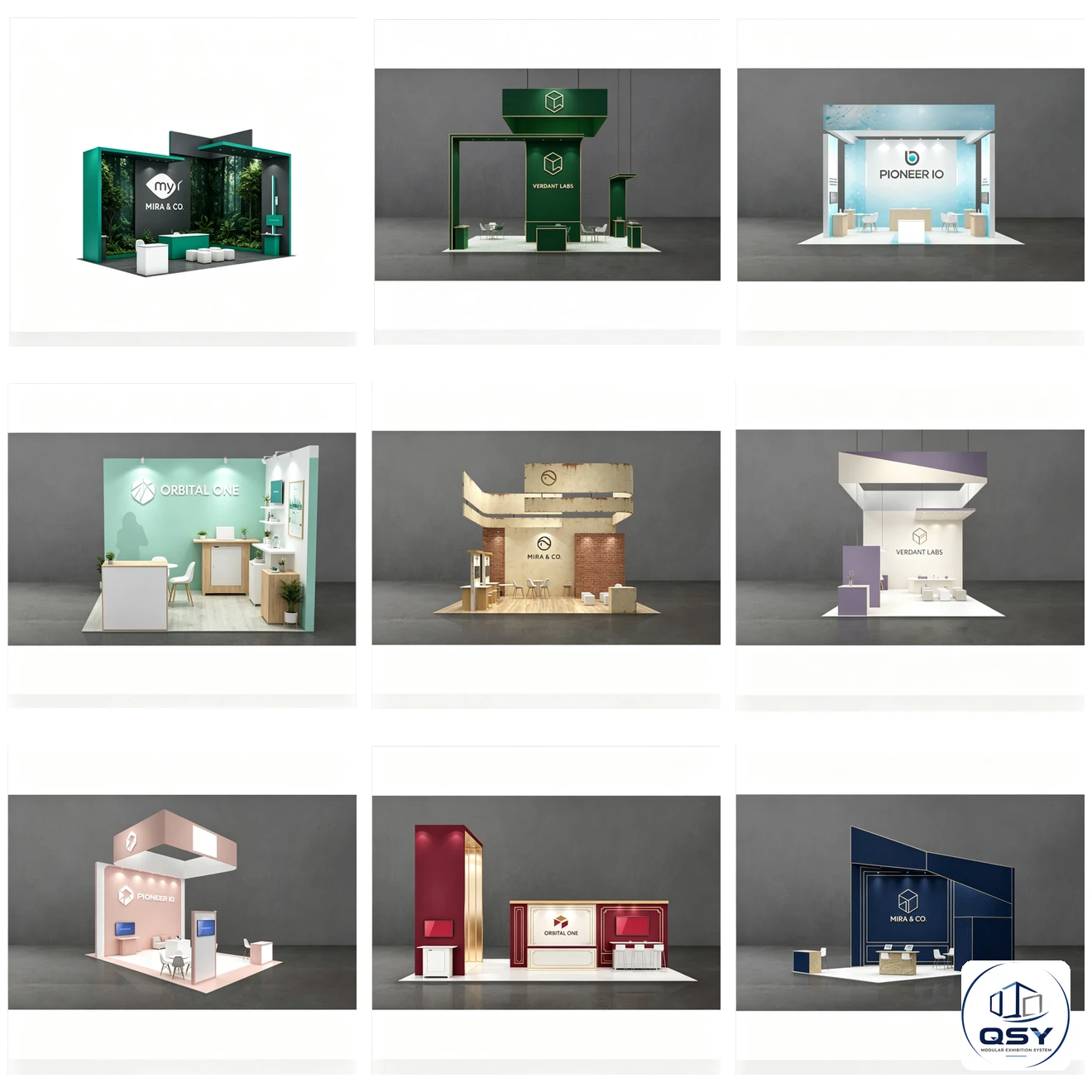 20×30ft New‑Style Modular Trade Show Booth |QSY Modular Exhibition System Reusable Aluminum Exhibition Display System... 4