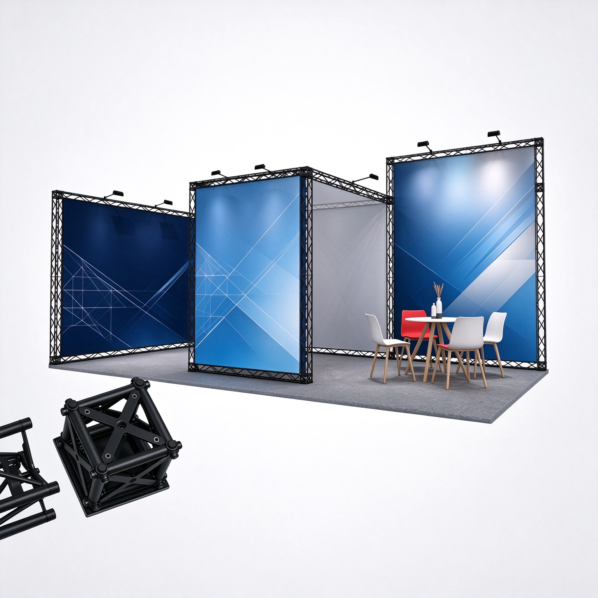 Modular SEG Lightbox Exhibition Booth System | Tool-Free Assembly Reusable Portable Display for Trade Shows, Expos &... 2