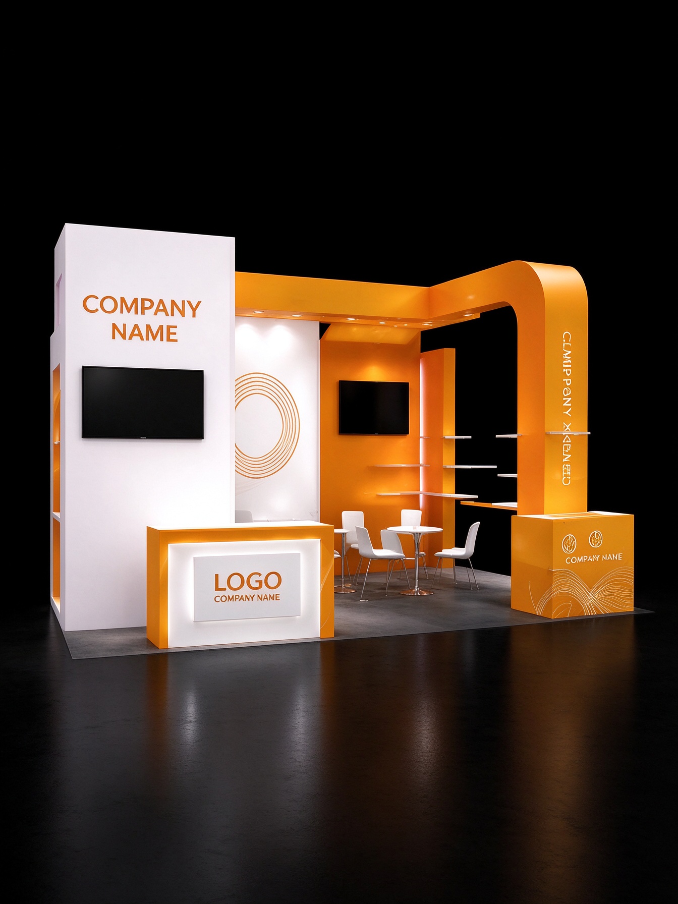 Fast62 Aluminum Fabric Frame System | Modern Modular Trade Show Booth Display Frame for Exhibition - Industry trade s...
