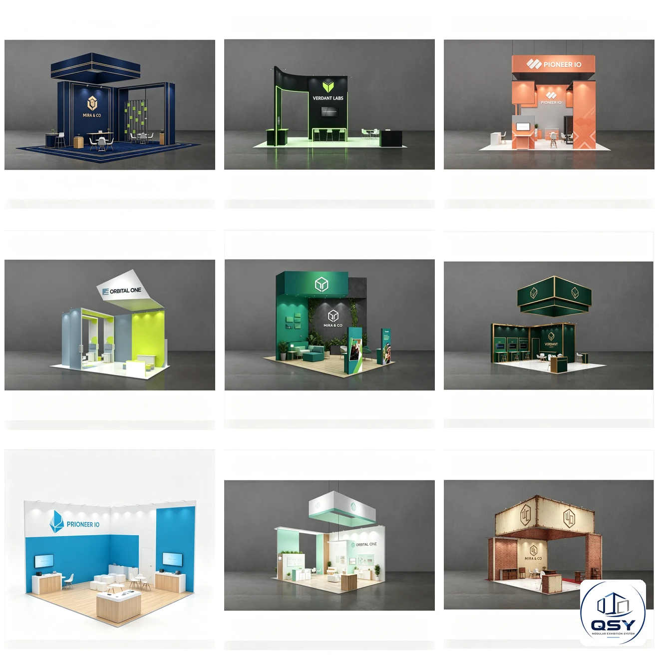20×30ft New‑Style Modular Trade Show Booth |QSY Modular Exhibition System Reusable Aluminum Exhibition Display System...
