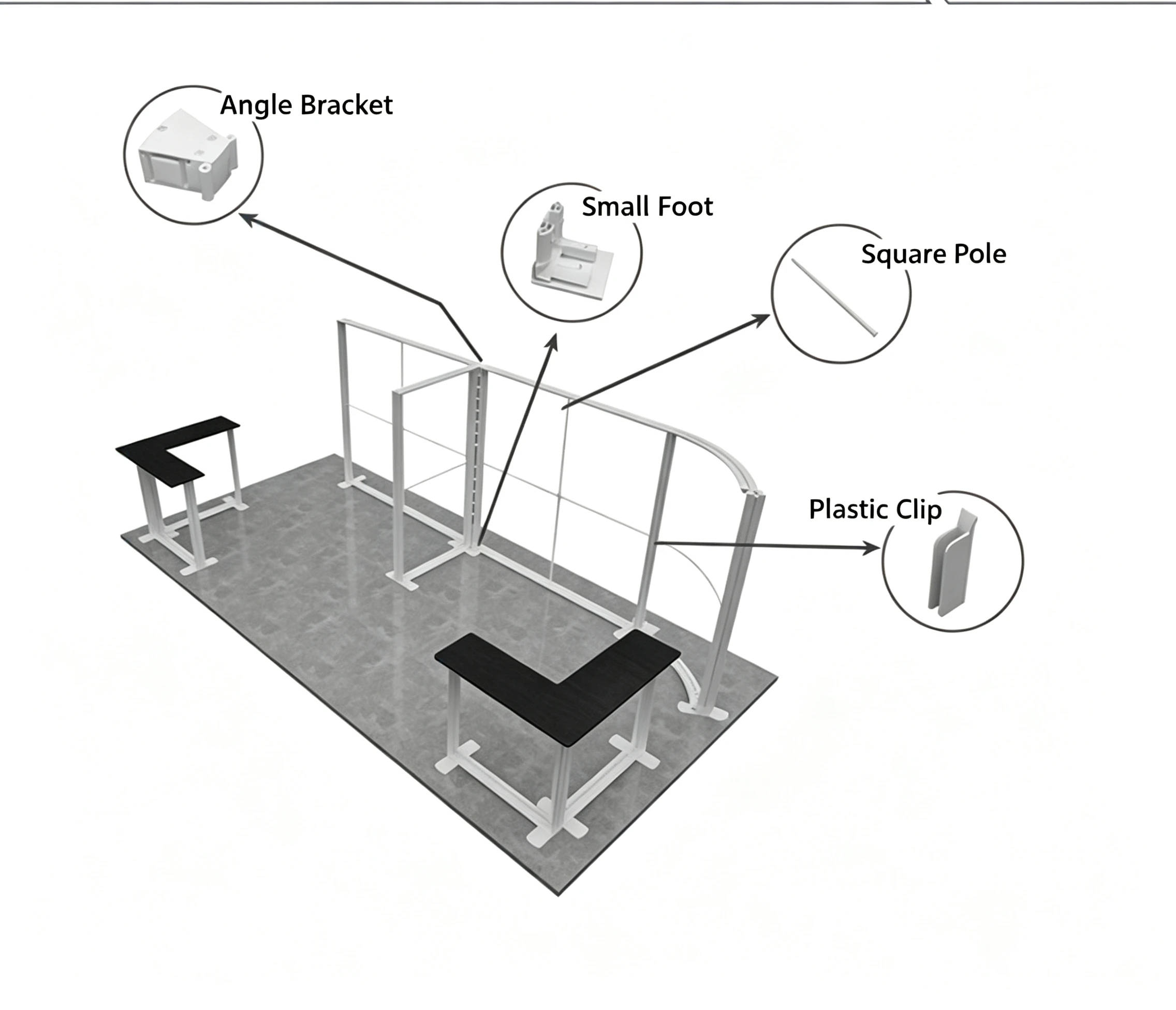 Customizable Portable Exhibition Light Box Stand | Tool-Free Modular Display System for Trade Shows，1-Hour Quick Setu... 5